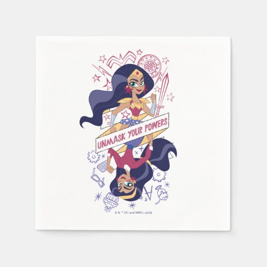 Wonder Woman entmasch Ihre Power Serviette (Vorderseite)