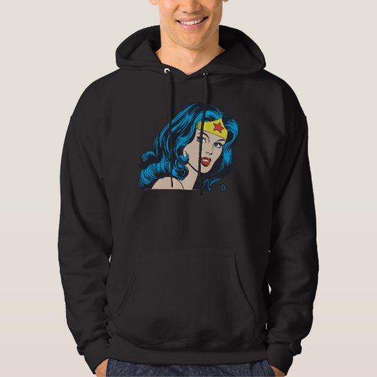 Wonder Woman Face Hoodie (Vorderseite)