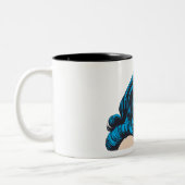 Wonder Woman Face Zweifarbige Tasse (Links)