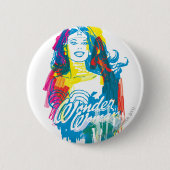 Wonder Woman farbenfroh 1 Button (Vorderseite)