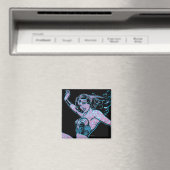 Wonder Woman farbenfrohe Pose Magnet (In Situ (Geschirrspüler))