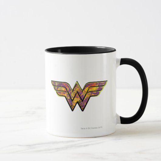 Wonder Woman farbiges Logo Tasse (Rechts)