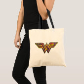 Wonder Woman farbiges Logo Tragetasche (Vorderseite (Produkt))