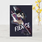 Wonder Woman - Fierce Karte (Gelbe Blume)