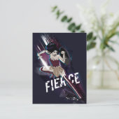 Wonder Woman - Fierce Postkarte (Stehend Vorderseite)