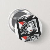 Wonder Woman Film Strip Button (Vorne & Hinten)