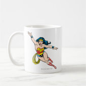 Wonder Woman fliegt vorwärts Kaffeetasse (Links)