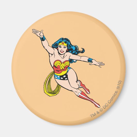 Wonder Woman fliegt vorwärts Magnet (Vorne)