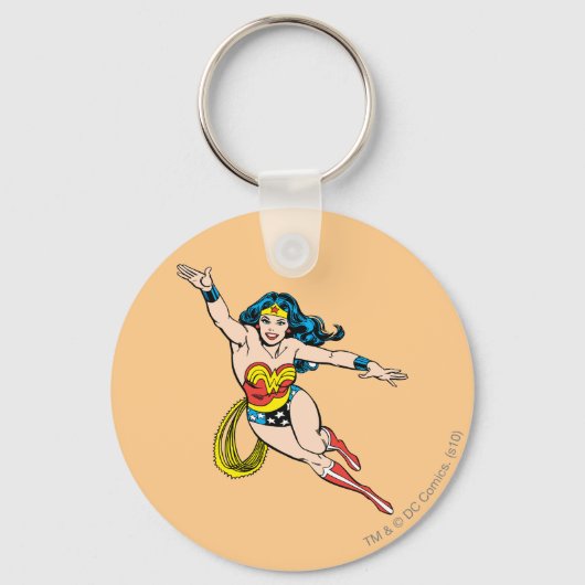 Wonder Woman fliegt vorwärts Schlüsselanhänger (Vorderseite)