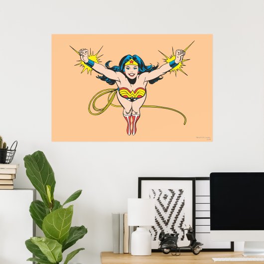 Wonder Woman Fly Forward Poster (Heimbüro)