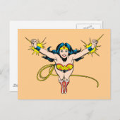 Wonder Woman Fly Forward Postkarte (Vorne/Hinten)