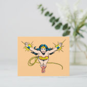 Wonder Woman Fly Forward Postkarte (Stehend Vorderseite)