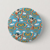 Wonder Woman Flying High Pattern Button (Vorderseite)