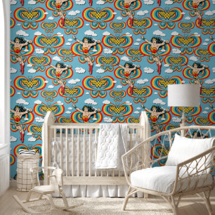 Wonder Woman Flying High Pattern Tapete