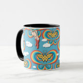 Wonder Woman Flying High Pattern Tasse (Vorderseite Links)