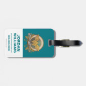 Wonder Woman Foliage Sketch Logo Gepäckanhänger (Rückseite horizontal)