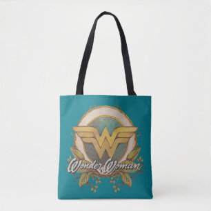 Wonder Woman Foliage Sketch Logo Tasche
