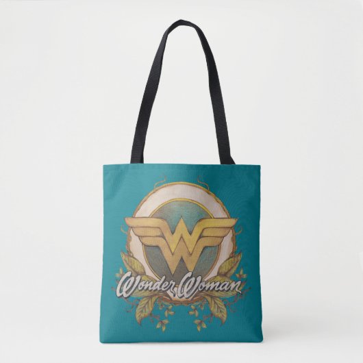 Wonder Woman Foliage Sketch Logo Tasche (Vorderseite)