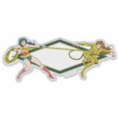 Wonder Woman gegen Cheetah Aufkleber (Vorderseite)