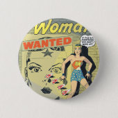 Wonder Woman Gewollt Button (Vorderseite)