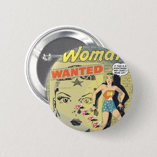 Wonder Woman Gewollt Button (Vorne & Hinten)