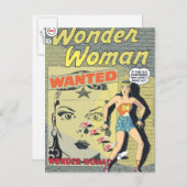 Wonder Woman Gewollt Postkarte (Vorne/Hinten)