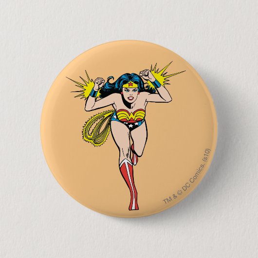 Wonder Woman glühende Cuffs Button (Vorderseite)