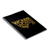 Wonder Woman Gold-Logo zum 75-jährigen Jubiläum Notizblock (Rechte Seite)