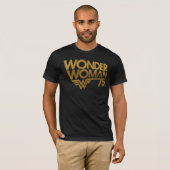 Wonder Woman Gold-Logo zum 75-jährigen Jubiläum T-Shirt (Vorne ganz)