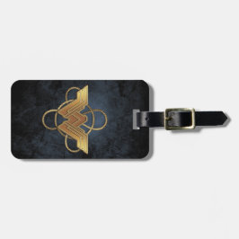Wonder Woman Gold Symbol über Lasso Gepäckanhänger