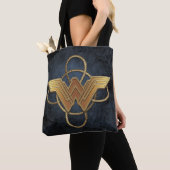 Wonder Woman Gold Symbol über Lasso Tasche (Von Nahem)