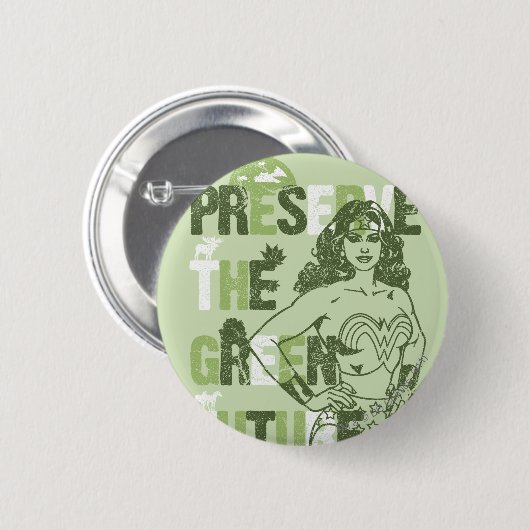 Wonder Woman Green Future Button (Vorne & Hinten)