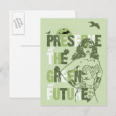 Wonder Woman Green Future Postkarte (Vorne/Hinten)