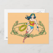 Wonder Woman Green Vines Postkarte (Vorne/Hinten)