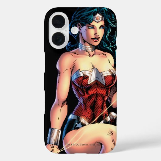 Wonder Woman Gripping Lasso Atop Rock Case-Mate iPhone Hülle (Rückseite)