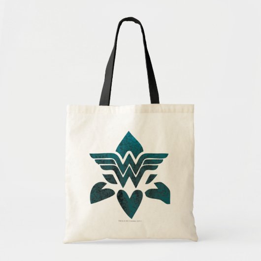 Wonder Woman Grunge Logo Tragetasche (Vorne)