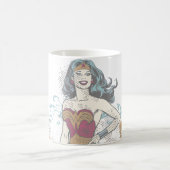 Wonder Woman Halftone Kaffeetasse (Mittel)