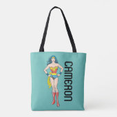 Wonder Woman Hands auf Hüften Tasche (Rückseite)