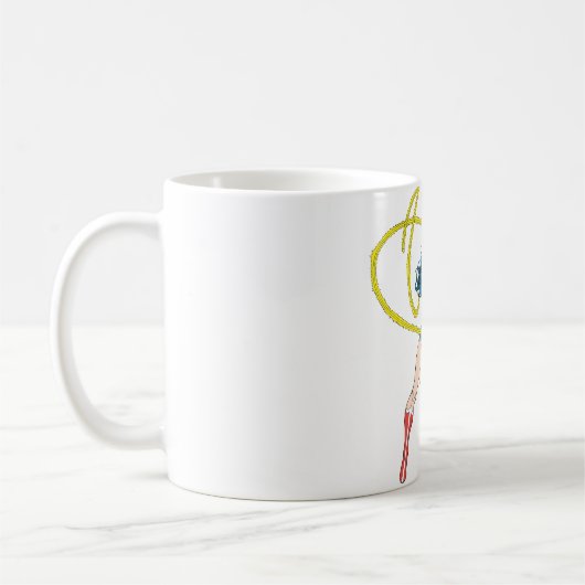 Wonder Woman Holds Lasso 1 Kaffeetasse (Links)