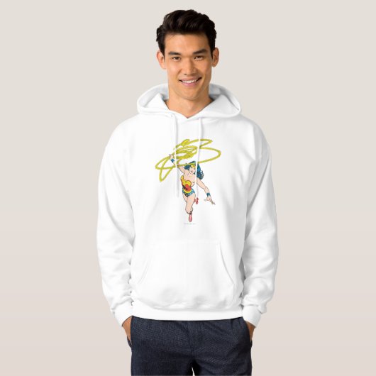 Wonder Woman Holds Lasso 2 Hoodie (Vorne ganz)