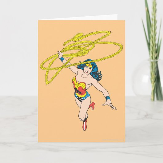 Wonder Woman Holds Lasso 2 Karte (Vorderseite)