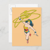 Wonder Woman Holds Lasso 2 Postkarte (Vorne/Hinten)
