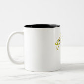 Wonder Woman Holds Lasso 2 Zweifarbige Tasse (Links)