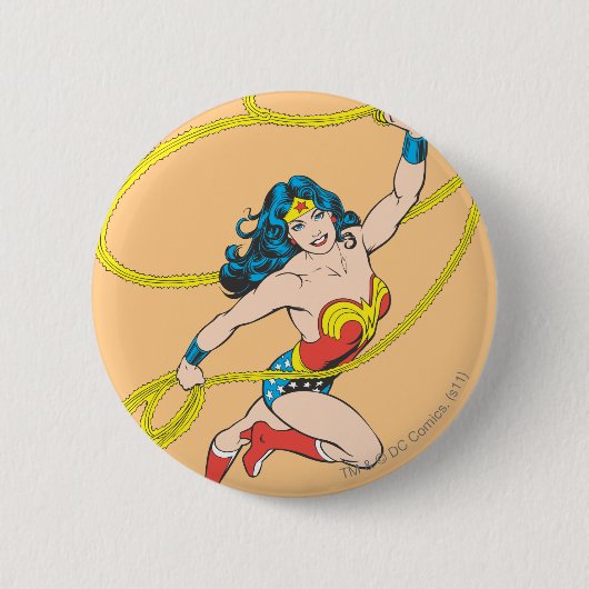 Wonder Woman Holds Lasso 3 Button (Vorderseite)