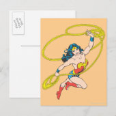Wonder Woman Holds Lasso 3 Postkarte (Vorne/Hinten)