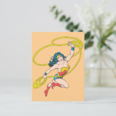 Wonder Woman Holds Lasso 3 Postkarte (Stehend Vorderseite)