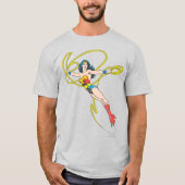 Wonder Woman Holds Lasso 4 T-Shirt (Vorderseite)