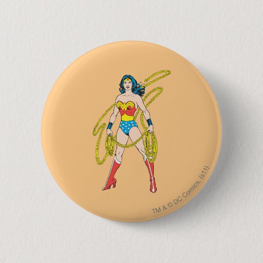 Wonder Woman Holds Lasso 5 Button (Vorderseite)