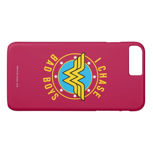 Wonder Woman - I Chase Bad Boys Case-Mate iPhone Hülle (Rückseite (Horizontal))