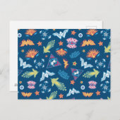 Wonder Woman Icons & Phrases Muster Postkarte (Vorne/Hinten)